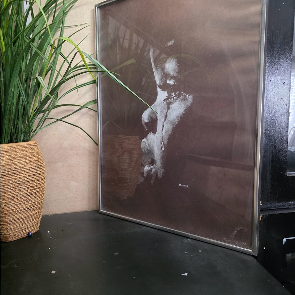 Framed Brown Art Print